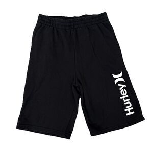 Hurley Shorts Boys Youth Size XL Black Sweats Drawstring Logo